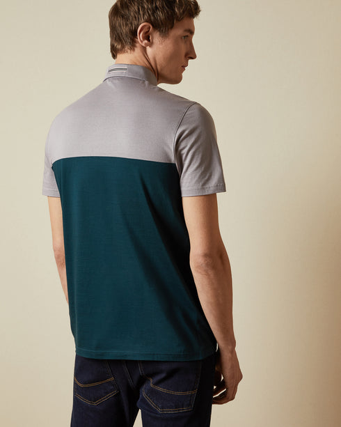 <P>Sleeved Blocked Colour Polo</P>